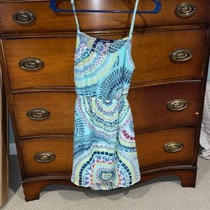 Blue short dress
